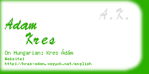 adam kres business card